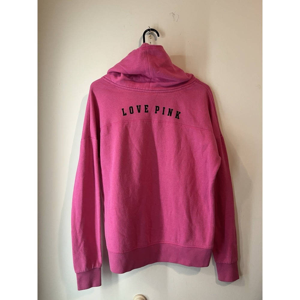 Victoria's Secret Pink Women's XS Cowl Neck Drawstring Pullover Sweatshirt 2014 - Picture 4 of 4